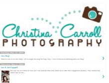 Tablet Screenshot of christinacarrollphotography.blogspot.com