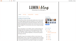 Desktop Screenshot of luminaclothing.blogspot.com