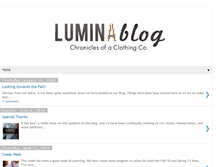 Tablet Screenshot of luminaclothing.blogspot.com
