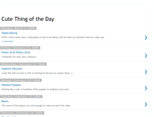 Tablet Screenshot of cutethingoftheday.blogspot.com