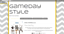 Desktop Screenshot of gamedaystyle.blogspot.com