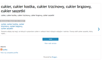 Tablet Screenshot of cukier-trzcinowy.blogspot.com