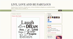 Desktop Screenshot of liveloveandbefabulous.blogspot.com