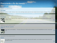 Tablet Screenshot of procurandoofiodameada.blogspot.com
