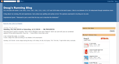 Desktop Screenshot of dougsrunningblog.blogspot.com