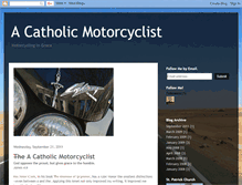 Tablet Screenshot of catholicmotorcyclist.blogspot.com