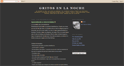 Desktop Screenshot of gritosenlanoche.blogspot.com