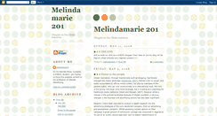 Desktop Screenshot of melindamarie201.blogspot.com