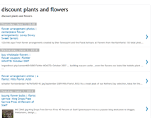 Tablet Screenshot of discountplantsandflowers.blogspot.com