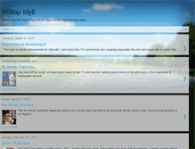 Tablet Screenshot of hilltopidyll.blogspot.com