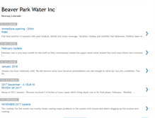 Tablet Screenshot of beaverparkwater.blogspot.com
