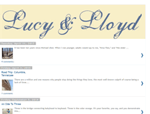 Tablet Screenshot of lucyandlloyd.blogspot.com