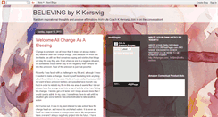 Desktop Screenshot of believingbykkerswig.blogspot.com