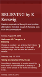 Mobile Screenshot of believingbykkerswig.blogspot.com