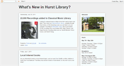 Desktop Screenshot of hurstlibrary.blogspot.com