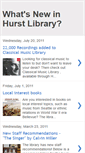 Mobile Screenshot of hurstlibrary.blogspot.com
