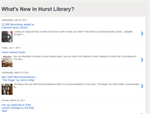 Tablet Screenshot of hurstlibrary.blogspot.com