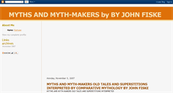 Desktop Screenshot of mythsandmythmakers.blogspot.com