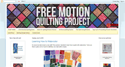 Desktop Screenshot of freemotionquilting.blogspot.com