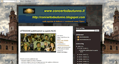 Desktop Screenshot of concertodautunno.blogspot.com