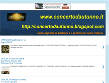 Tablet Screenshot of concertodautunno.blogspot.com