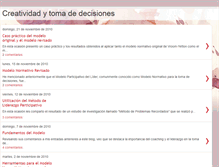 Tablet Screenshot of creatividadydecisiones.blogspot.com