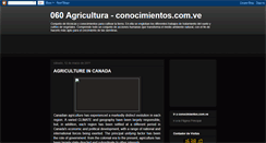 Desktop Screenshot of conocimientos-agricultura.blogspot.com