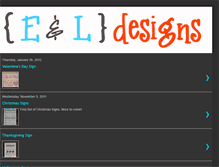 Tablet Screenshot of eandldesigns.blogspot.com