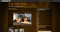 Desktop Screenshot of loveofchester.blogspot.com