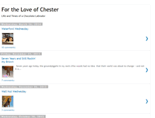 Tablet Screenshot of loveofchester.blogspot.com