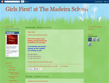 Tablet Screenshot of girlsfirstatthemadeiraschool.blogspot.com