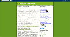 Desktop Screenshot of elblogdelavegetariana.blogspot.com