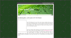 Desktop Screenshot of how-to-fix-ps3.blogspot.com