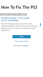 Mobile Screenshot of how-to-fix-ps3.blogspot.com