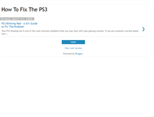 Tablet Screenshot of how-to-fix-ps3.blogspot.com