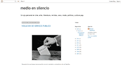 Desktop Screenshot of medioensilencio.blogspot.com