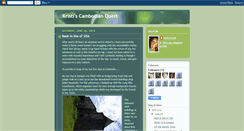 Desktop Screenshot of kristigoestocambodia.blogspot.com