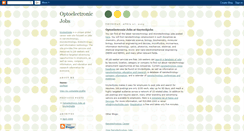 Desktop Screenshot of optoelectronicjobs.blogspot.com