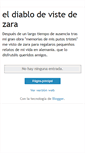 Mobile Screenshot of eldiablosevistedezara.blogspot.com