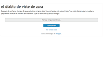 Tablet Screenshot of eldiablosevistedezara.blogspot.com