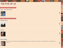 Tablet Screenshot of five-of-us.blogspot.com