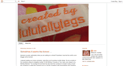 Desktop Screenshot of lululollylegs.blogspot.com