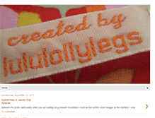 Tablet Screenshot of lululollylegs.blogspot.com