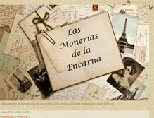 Tablet Screenshot of lasmoneriasdelaencarna.blogspot.com