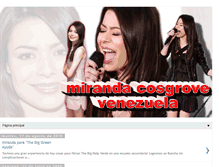 Tablet Screenshot of mirandacosgrovevenezuela.blogspot.com