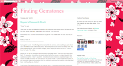 Desktop Screenshot of findinggemstones.blogspot.com
