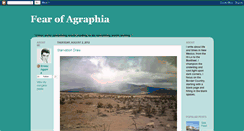 Desktop Screenshot of fearofagraphia.blogspot.com