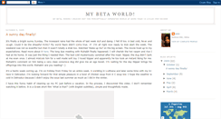 Desktop Screenshot of mybetaworld.blogspot.com