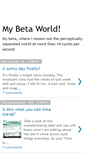 Mobile Screenshot of mybetaworld.blogspot.com