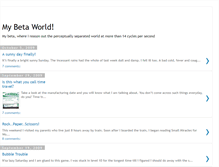 Tablet Screenshot of mybetaworld.blogspot.com